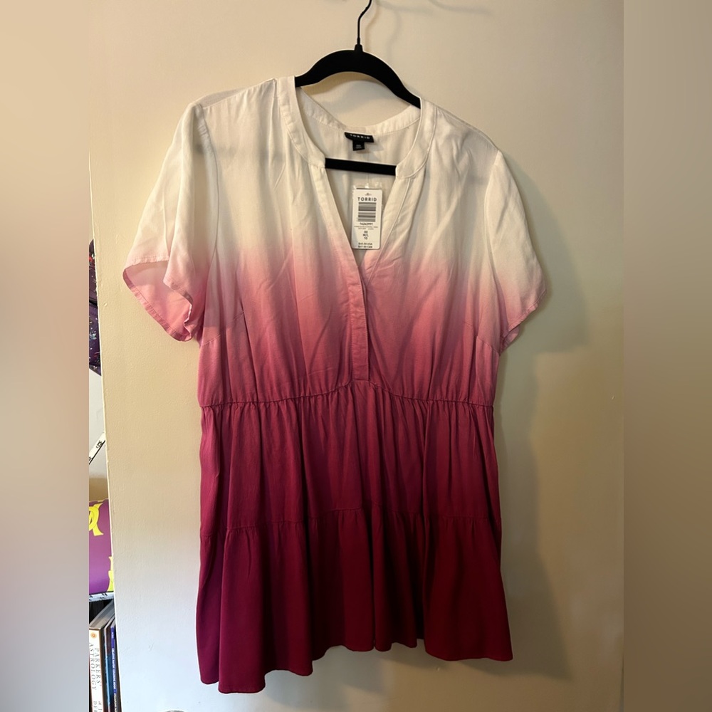 Torrid Size 10 Babydoll Short-Sleeve Top